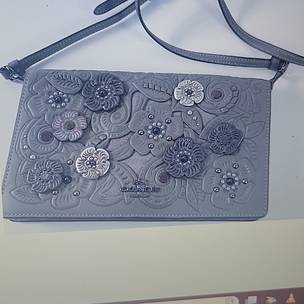 Coach Hayden crossbody Tooled floral leather